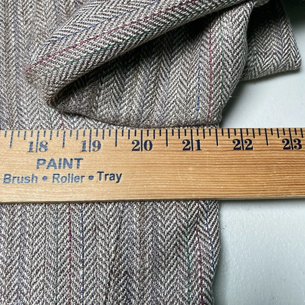 80s Chaps by Ralph Lauren Sport Coat (42L) 2B1V Summer Tweed Herringbone Stripe